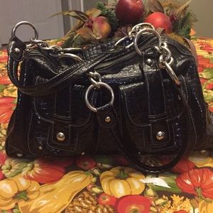 Black leather purse Kathy Van Zeeland